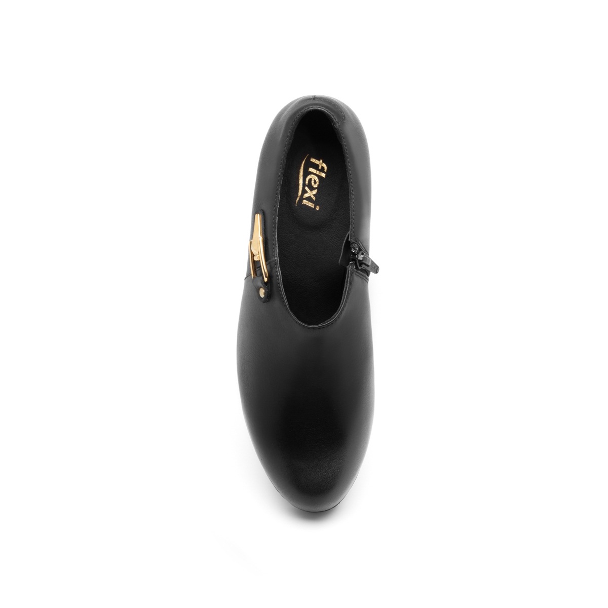 Zapatilla Con Plataforma Flexi para Mujer con Tacón ancho Estilo 105808 Negro