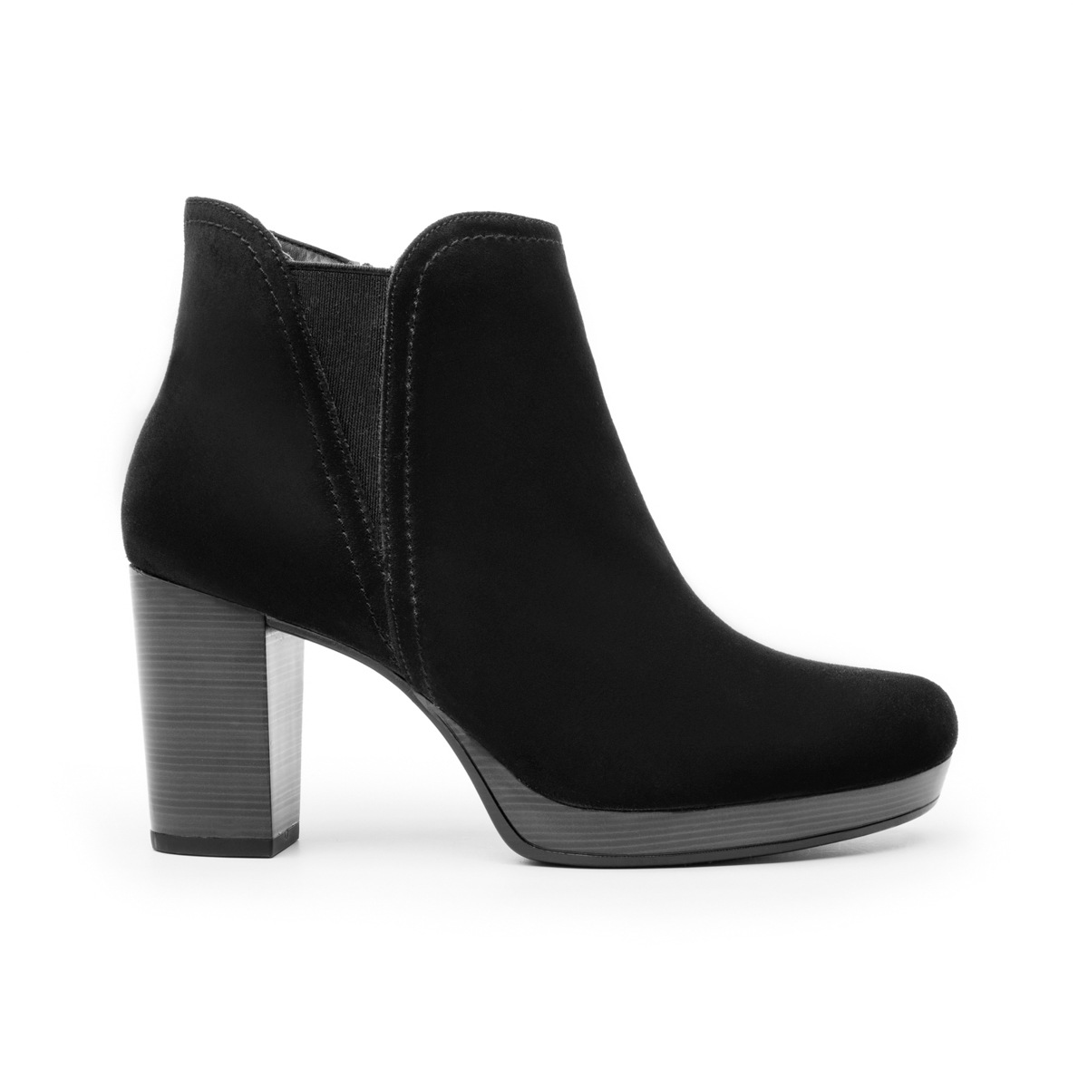 Botín De Tacón Flexi para Mujer Estilo 105809 Negro