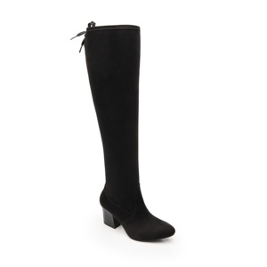 Bota Larga De Tacón Flexi para Mujer con Detalles De Textura Estilo 105909 Negro Bota Larga De Tacón Flexi para Mujer con Detalles De Textura Estilo 105909 Negro