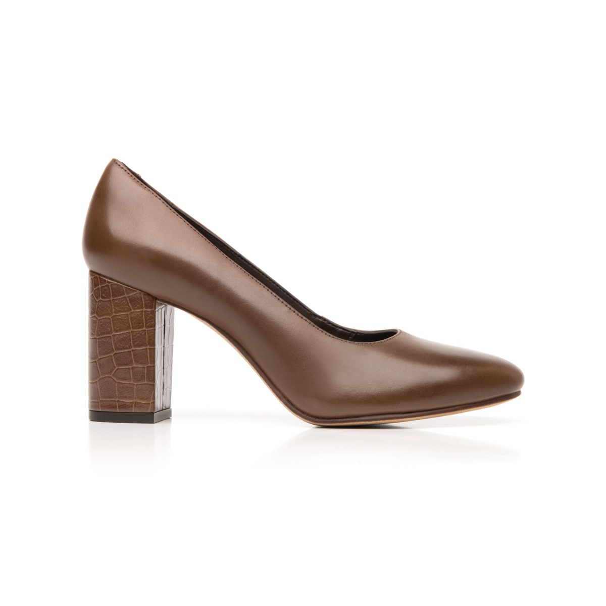 Zapatilla De Tacón Flexi para Mujer con Sistema Recovery Form Estilo 106001 Cafe