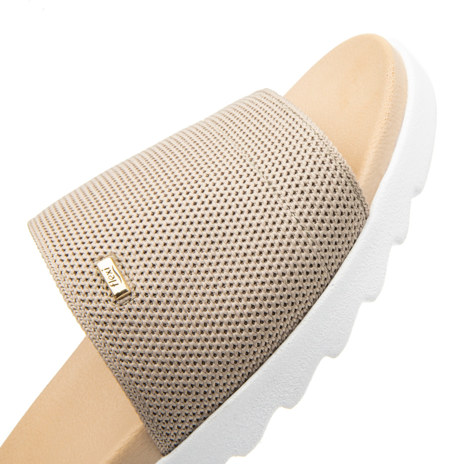 Sandalia Casual Flexi para Mujer con Plantilla Confortable Estilo 107101 Taupe