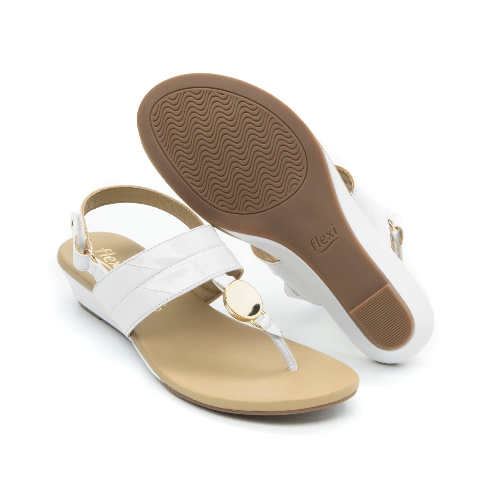 Sandalia Urbana Flexi para Mujer Estilo 107201 Blanco