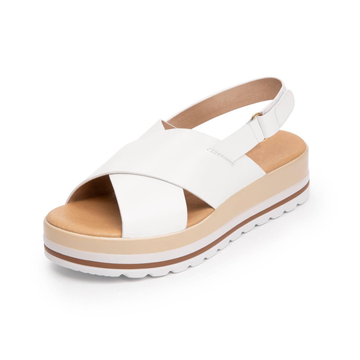 Sandalia Urbana Flexi para Mujer Estilo 107502 Blanco