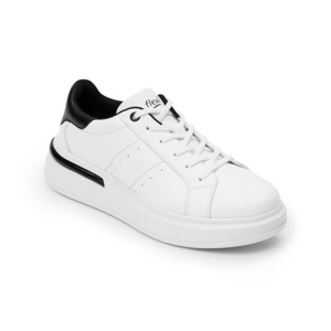 Sneaker Urbano Flexi para Mujer con Flowtek Estilo 108102 Blanco Negro Sneaker Urbano Flexi para Mujer con Flowtek Estilo 108102 Blanco Negro