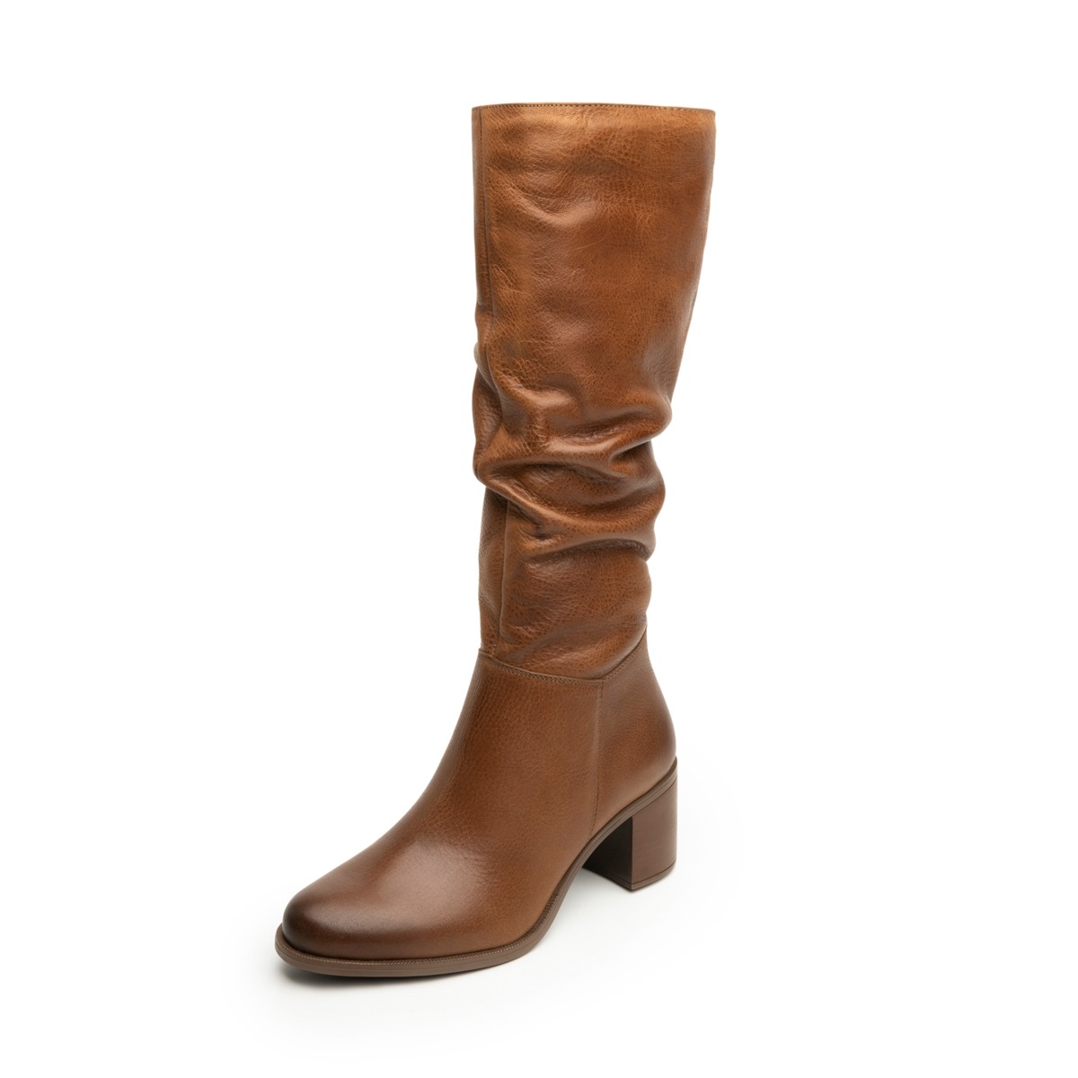 Bota Larga De Tacón Flexi para Mujer Estilo 109211 Tan
