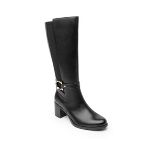 Bota Larga De Tacón Flexi para Mujer con Más Espacio Estilo 109213 Negro Bota Larga De Tacón Flexi para Mujer con Más Espacio Estilo 109213 Negro