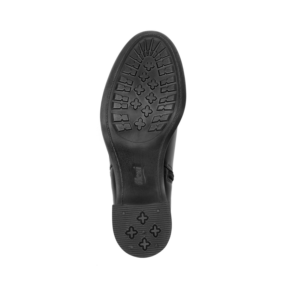 Botín De Tacón Flexi para Mujer con Cierre Interno Estilo 109220 Negro