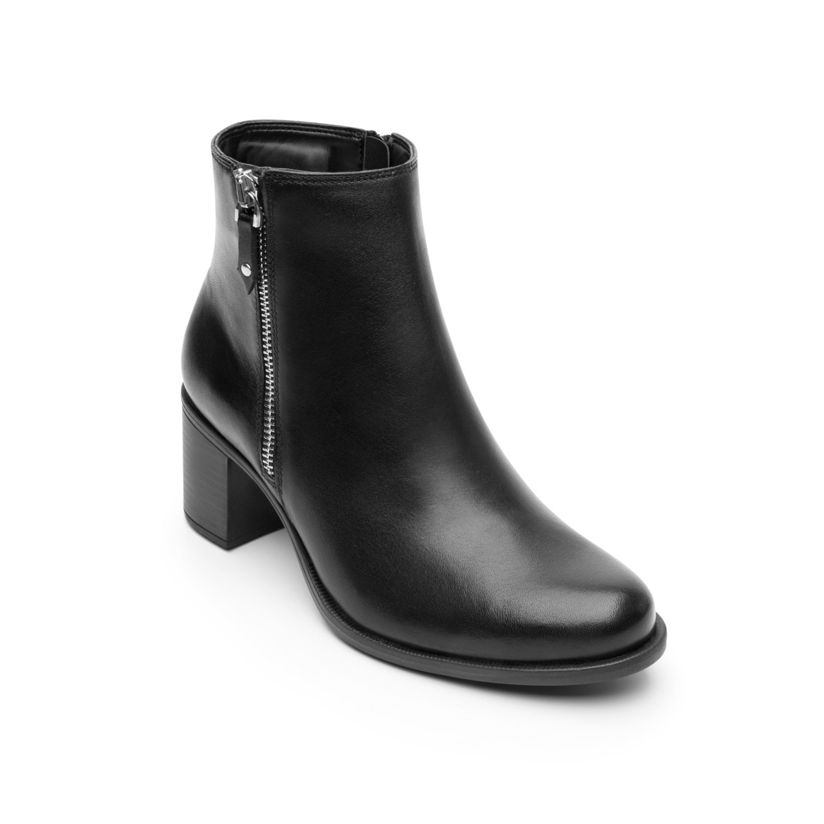 Botín De Tacón Flexi para Mujer con Cierre Interno Estilo 109220 Negro