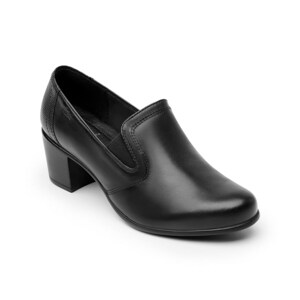 Zapato Casual De Tacón Flexi para Mujer Estilo 110401 Negro