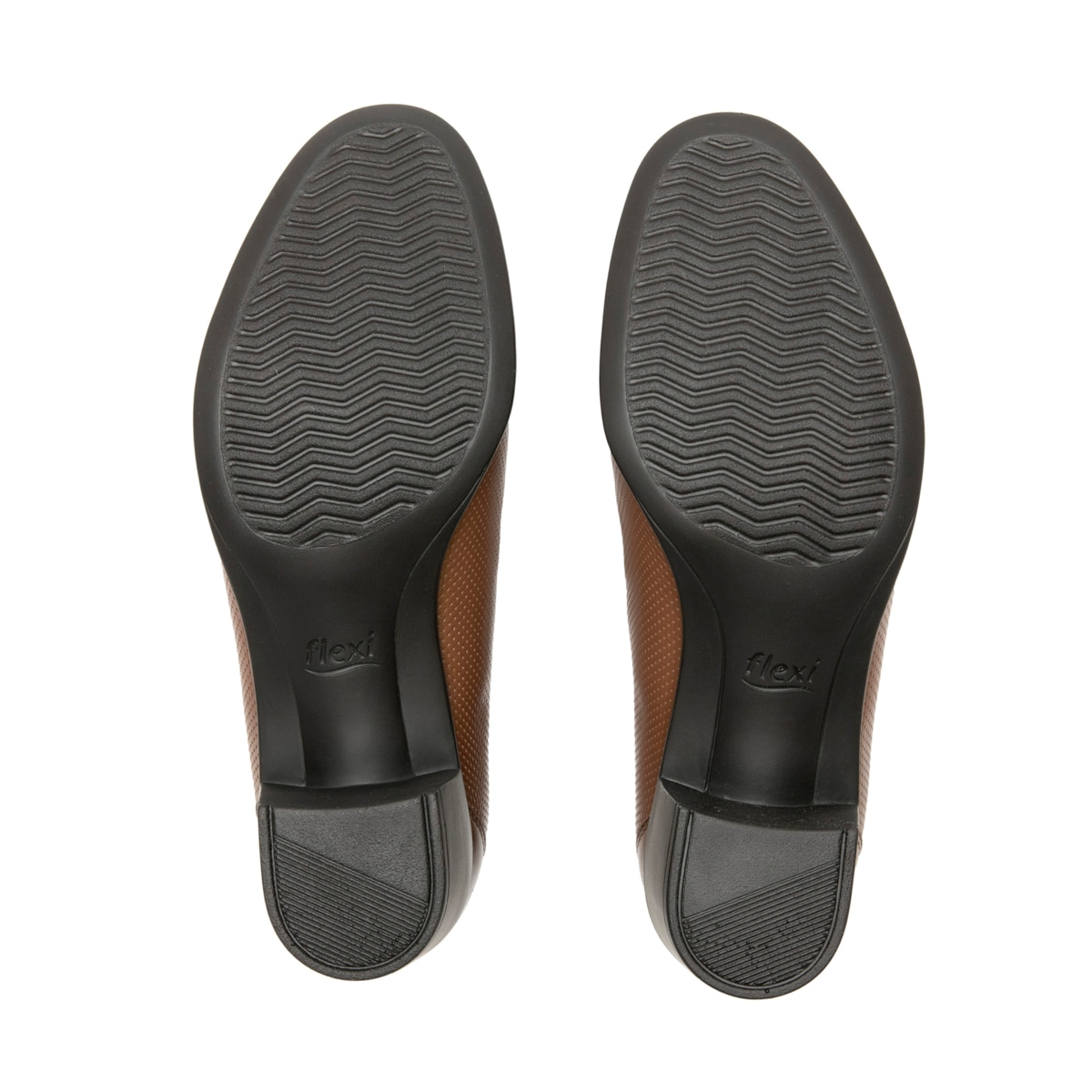 Zapatilla De Tacón Flexi para Mujer con Autoajuste Estilo 110403 Café