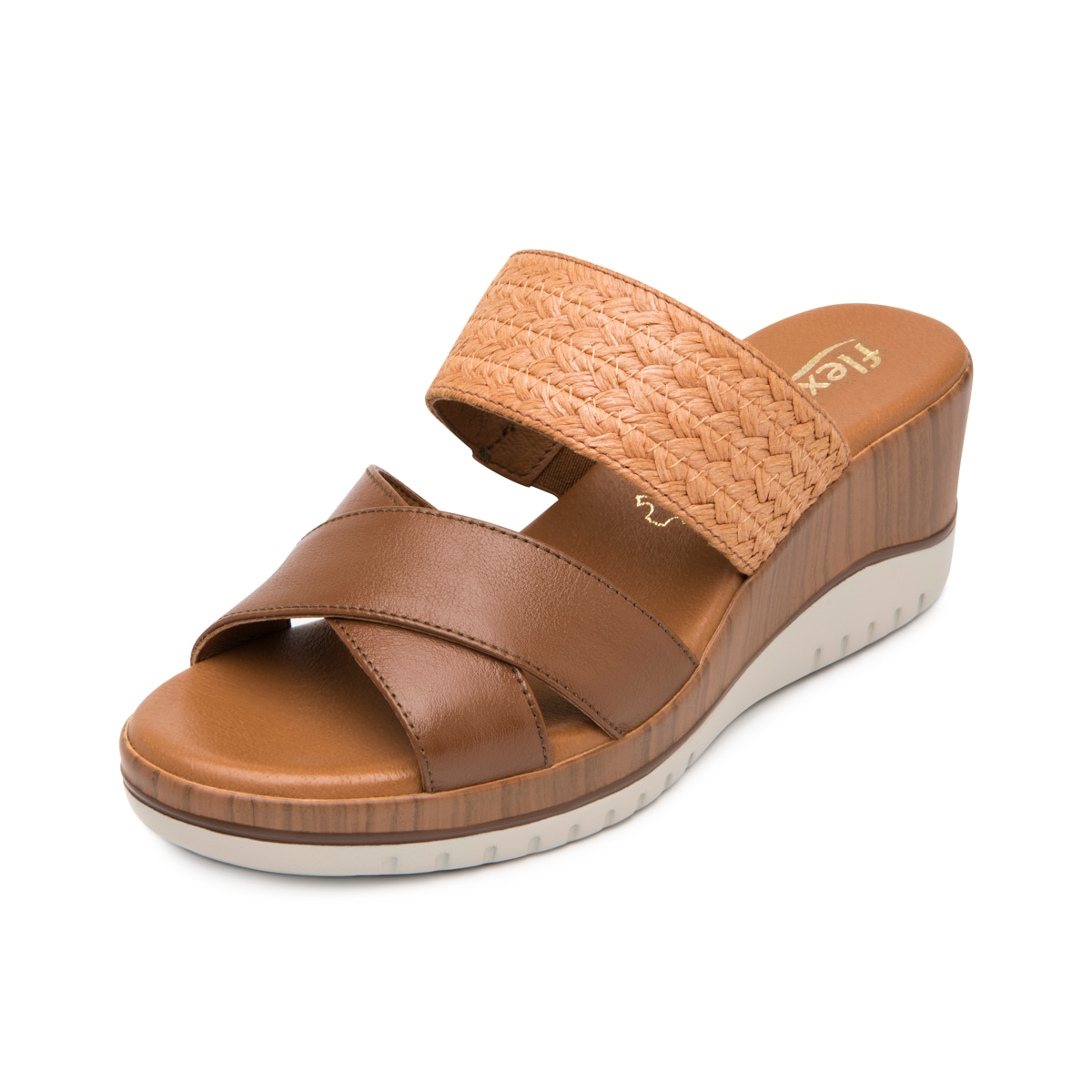 Sandalia De Plataforma Flexi para Mujer Estilo 113324 Tan