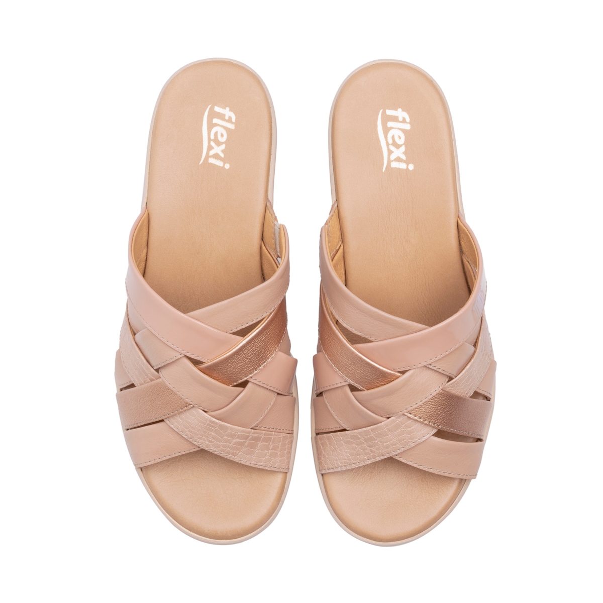Sandalia Corte Cruzado Flexi para Mujer con Plantilla Transpirable Estilo 116014 Petalos