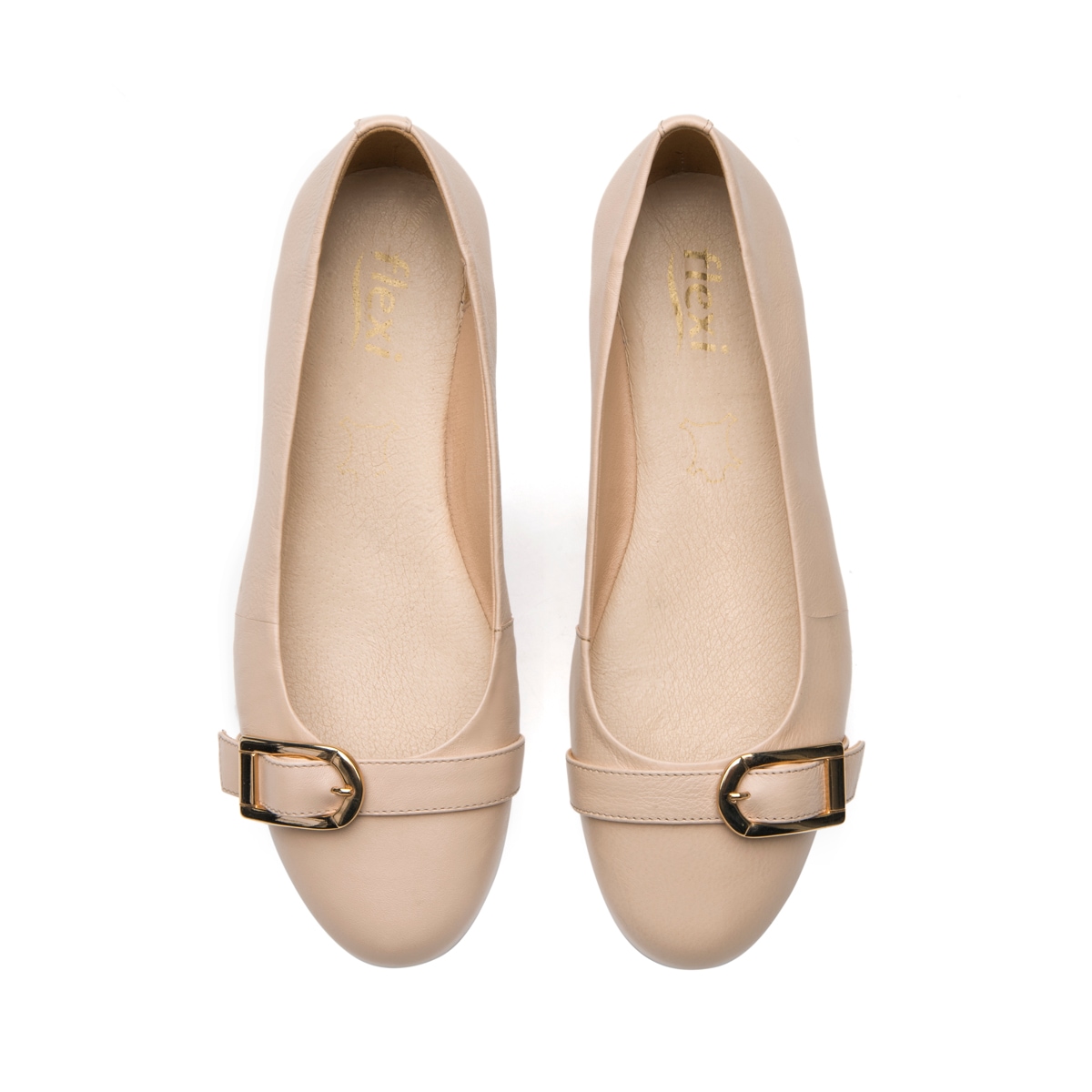 Balerina Casual Flexi para Mujer Estilo 116316 Crema