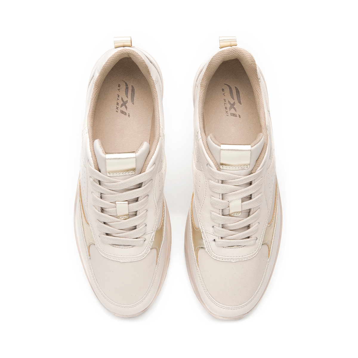 Sneaker Casual Flexi para Mujer Estilo 117210 Beige