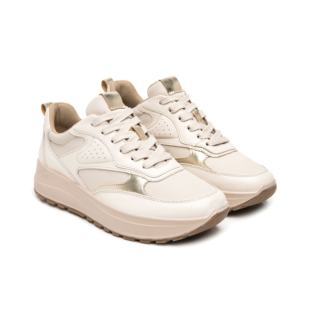 Sneaker Casual Flexi para Mujer Estilo 117210 Beige