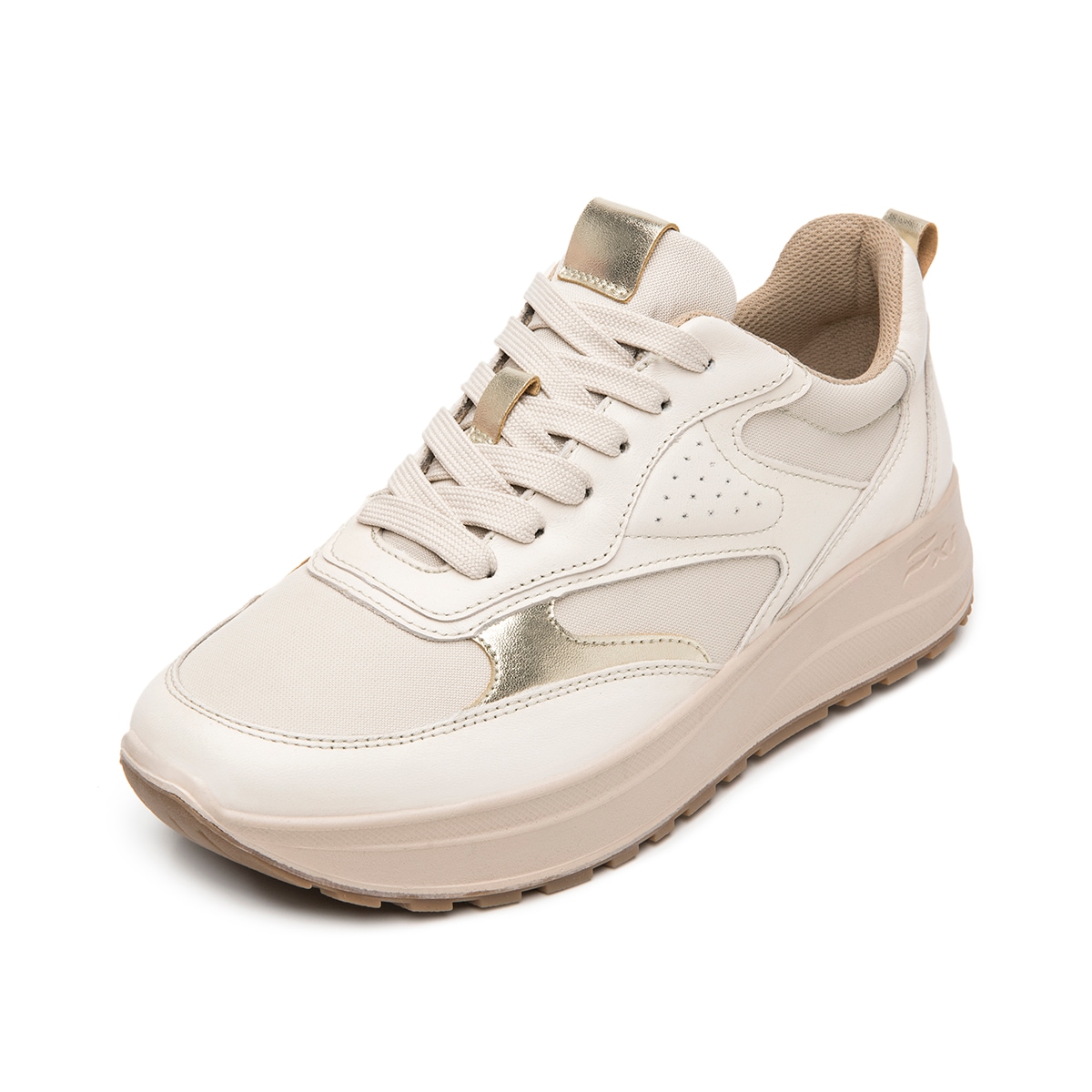 Sneaker Casual Flexi para Mujer Estilo 117210 Beige