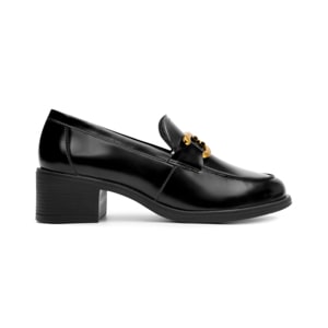 Mocasín Semivestir Con Hebilla Flexi para Mujer Estilo 119502 Negro