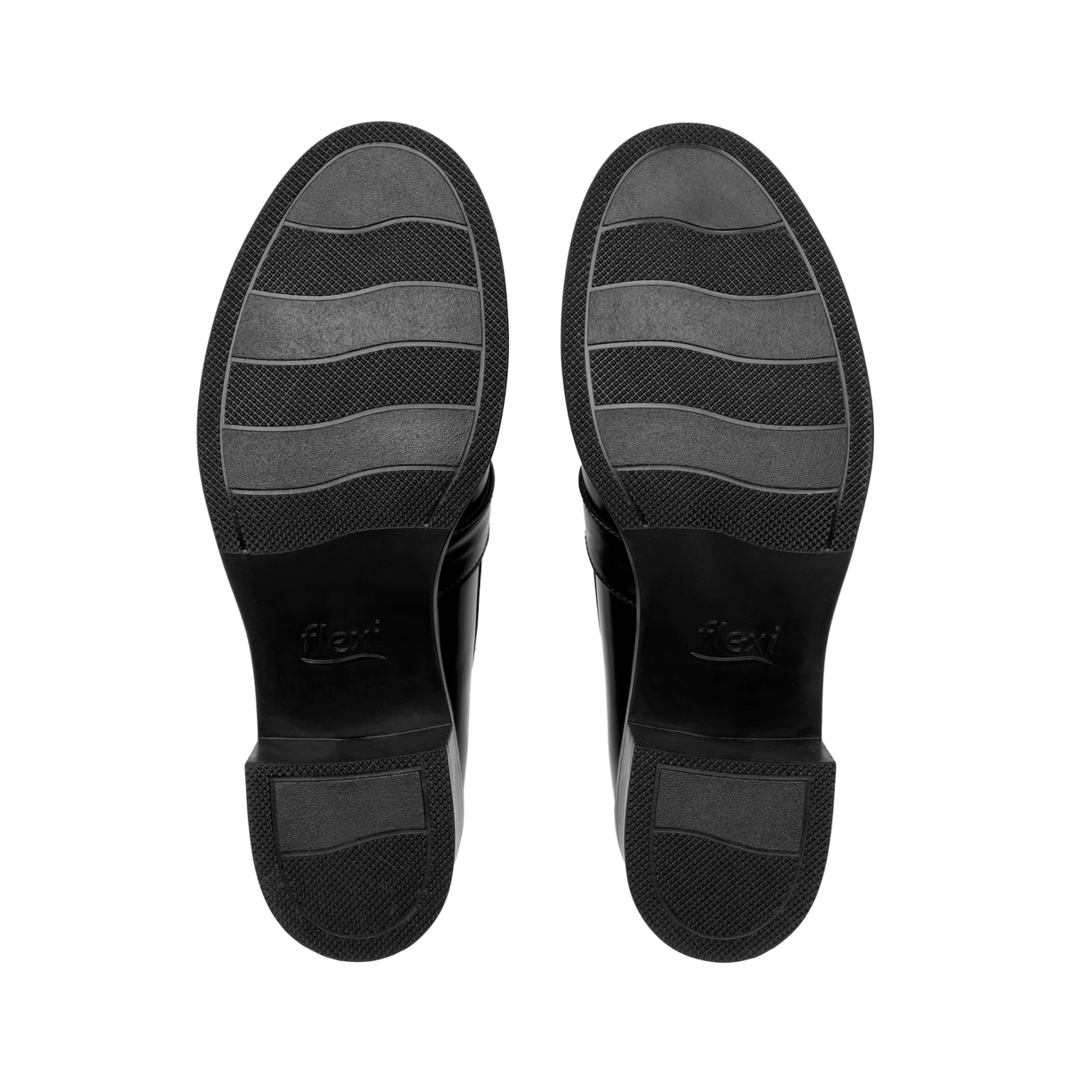 Mocasín De Tacón Flexi para Mujer Estilo 119507 Negro