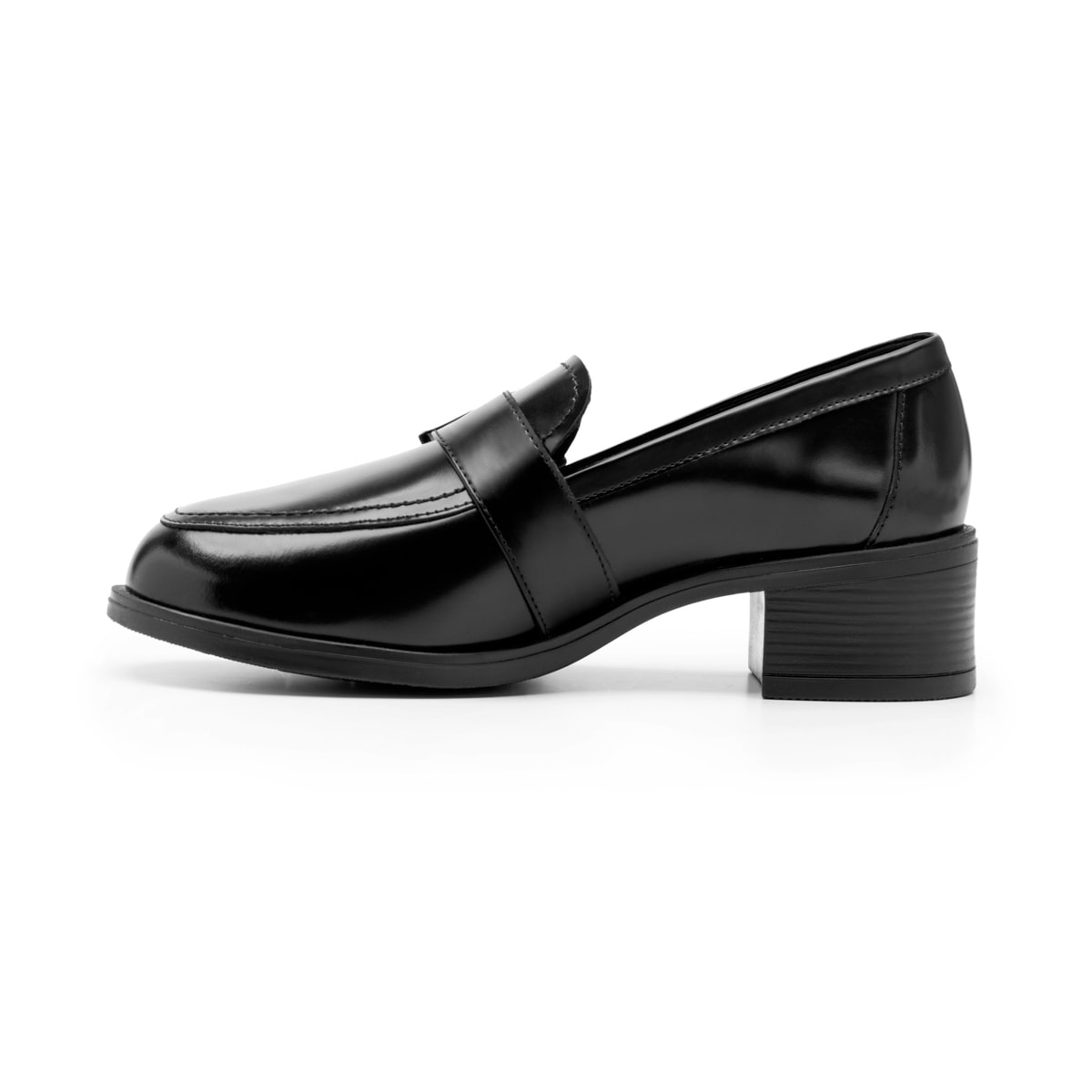 Mocasín De Tacón Flexi para Mujer Estilo 119507 Negro