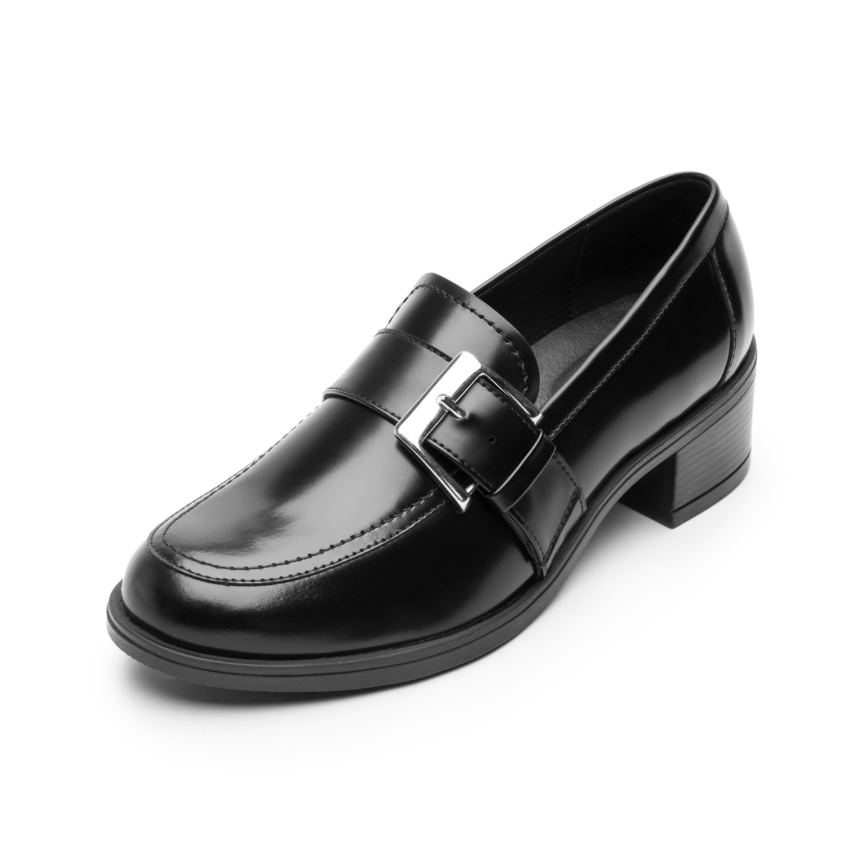Mocasín De Tacón Flexi para Mujer Estilo 119507 Negro