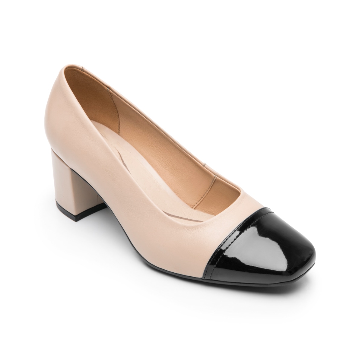 Zapatilla Punta Cuadrada Flexi para Mujer Estilo 119705 Beige