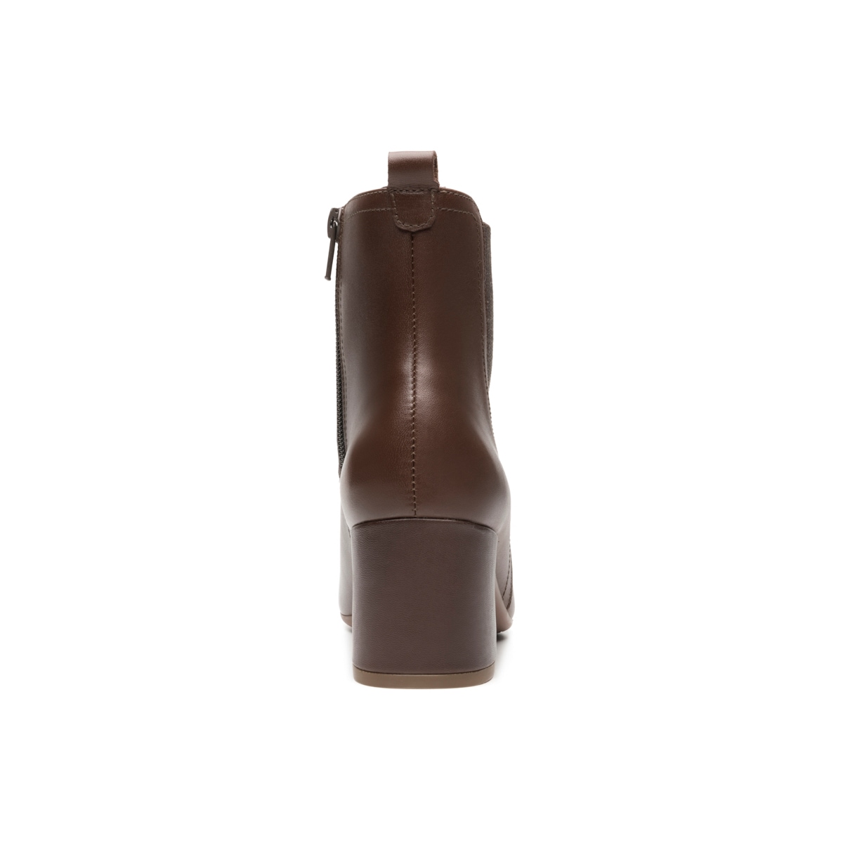 Botín Tacón Bajo Flexi para Mujer con Cierre Interno Estilo 119709 Dark Tan