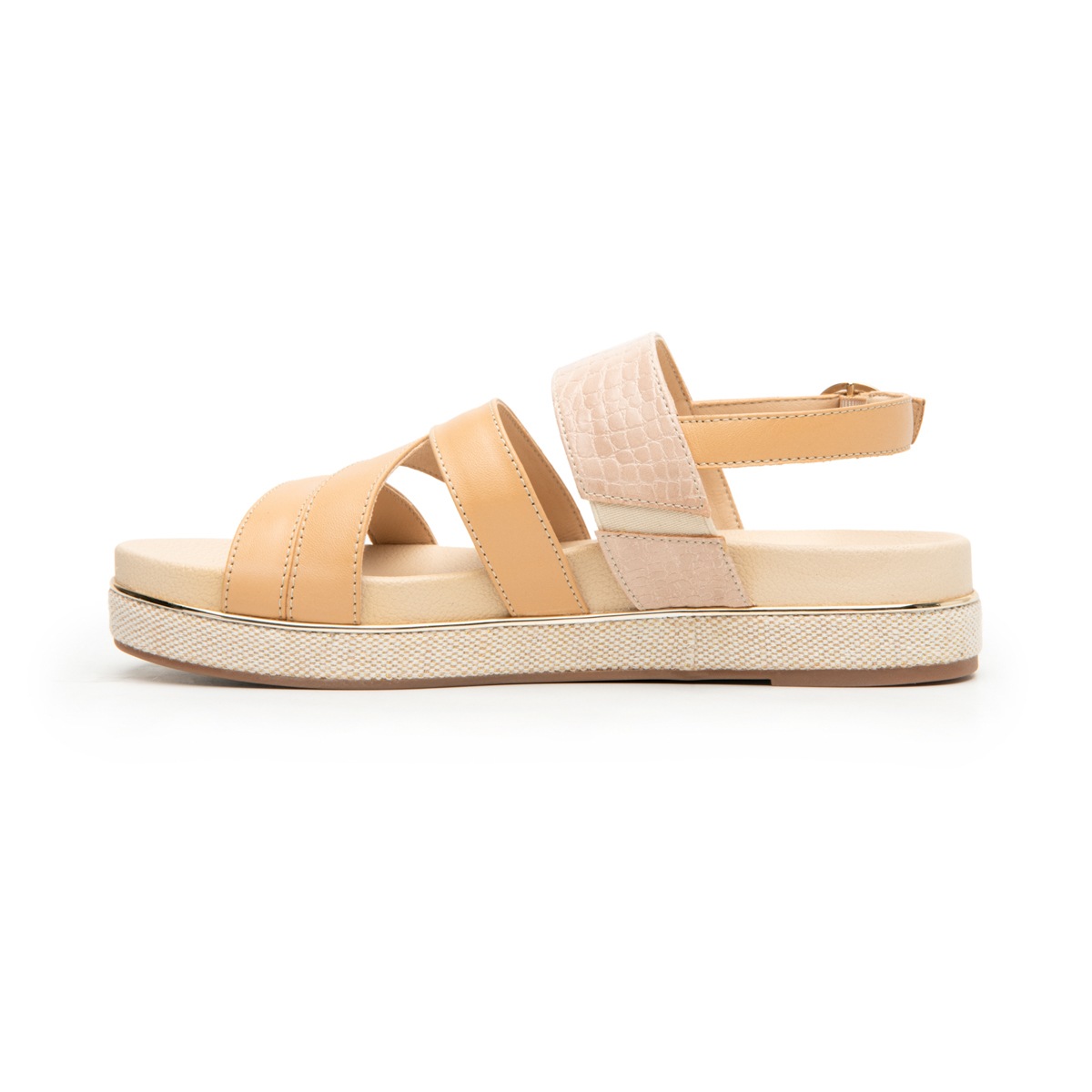 Sandalia Flexi para Mujer con Plantilla Anatómica Estilo 122903 Camel