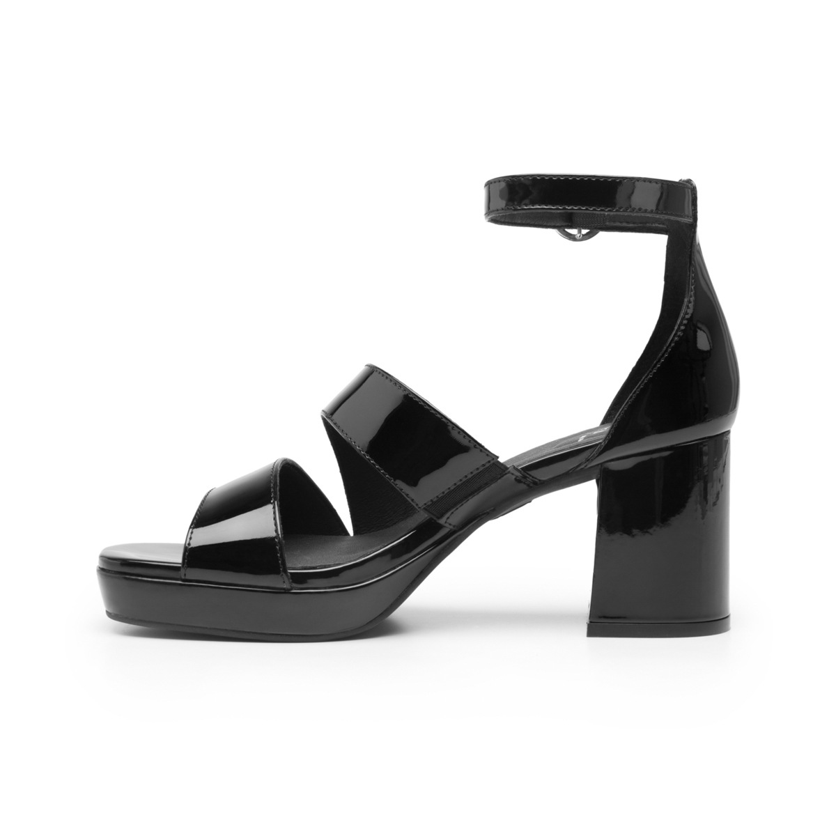 Sandalia De Tacón Flexi para Mujer con Comfort Walk Estilo 123004 Negro