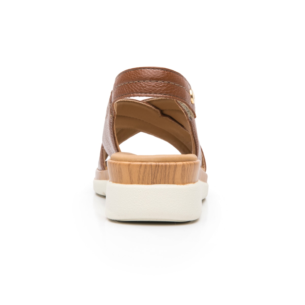 Sandalia Cuña Confort Flexi para Mujer Estilo 124212 Tan