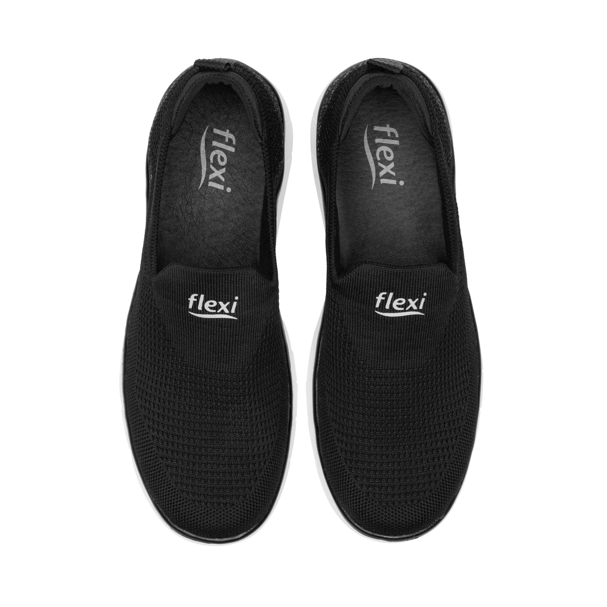 Sneaker Running Slip On Flexi para Mujer con Ligereza y Suavidad Estilo 125607 Negro
