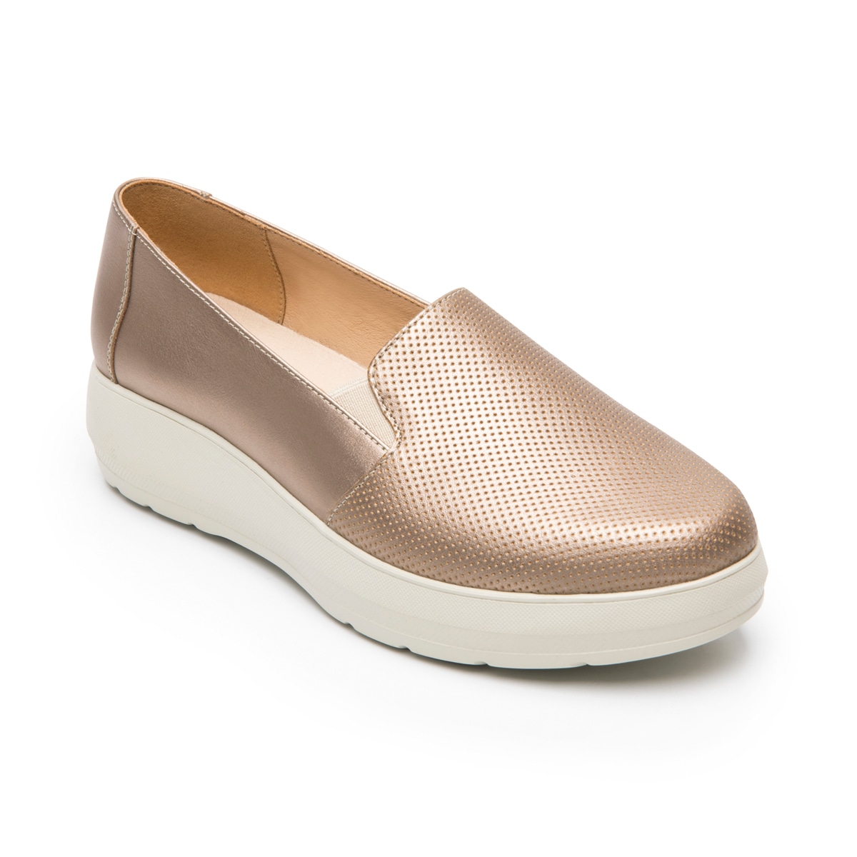 Slip On Casual Flexi para Mujer con Reciflex Estilo 126710 Dorado