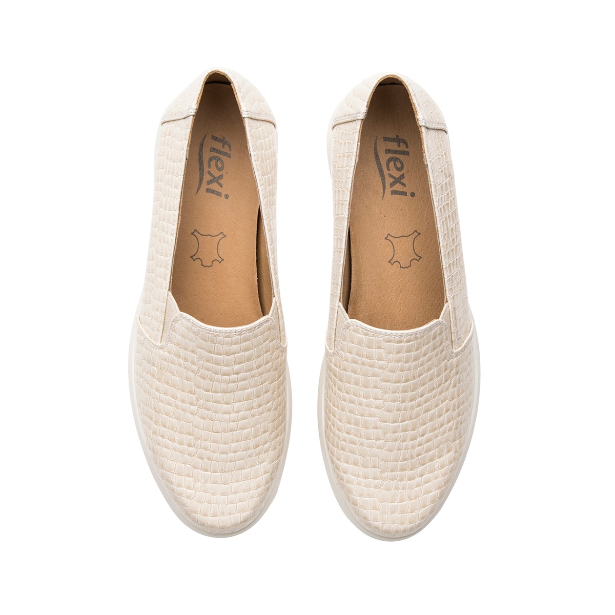 Mocasín Casual Flexi para Mujer Estilo 126716 Perla