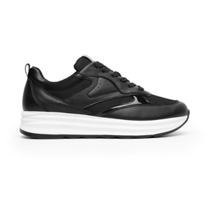 Sneaker Casual Flexi para Mujer con Suela Extra Ligera Estilo 127102 Negro