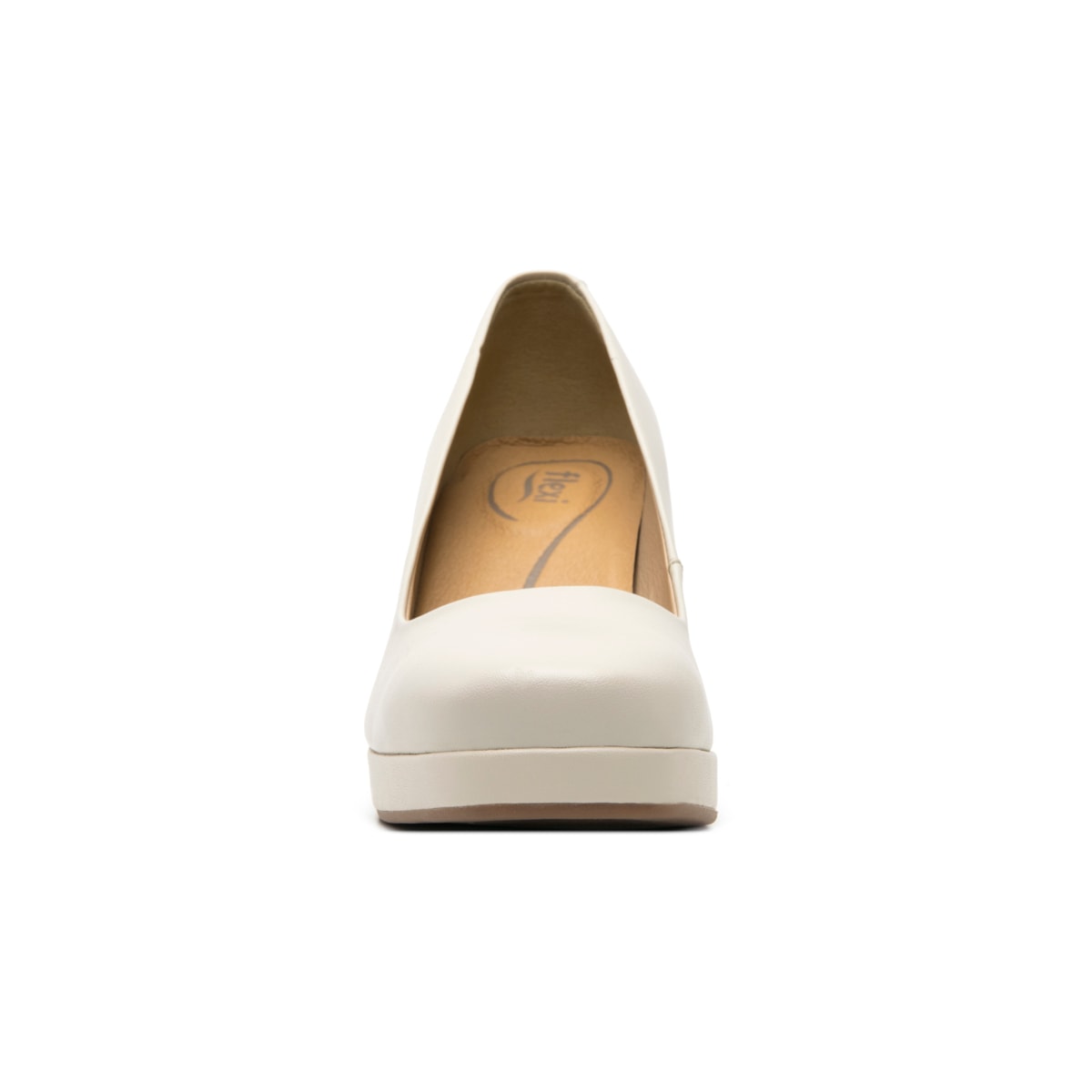 Zapatilla De Tacón Flexi para Mujer con Comfort Walk Estilo 127201 Beige