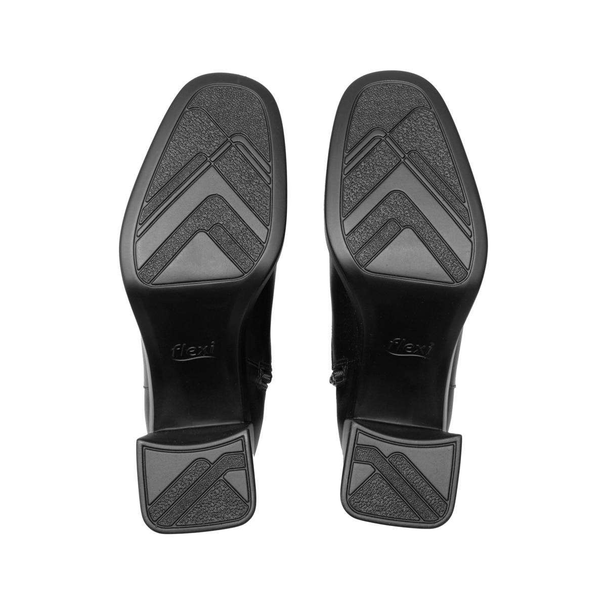 Bota Con Plataforma Flexi para Mujer con Cierre Interno Estilo 127402 Negro