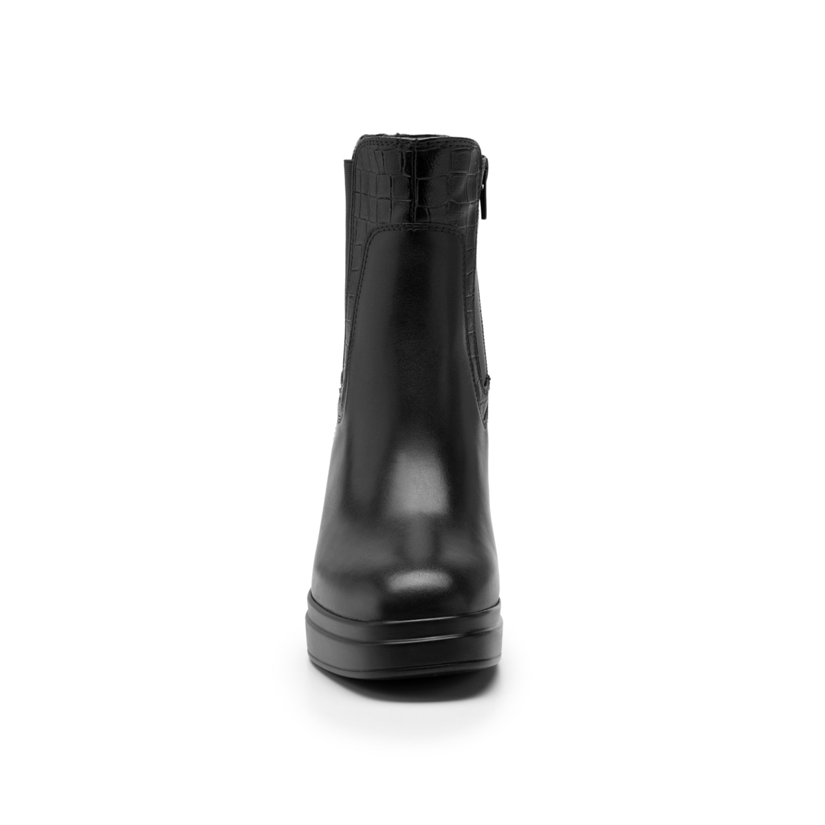 Bota Con Plataforma Flexi para Mujer con Cierre Interno Estilo 127402 Negro