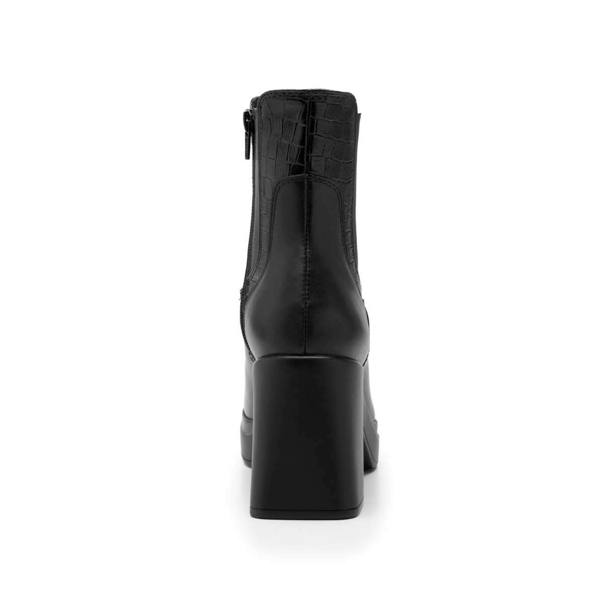 Bota Con Plataforma Flexi para Mujer con Cierre Interno Estilo 127402 Negro