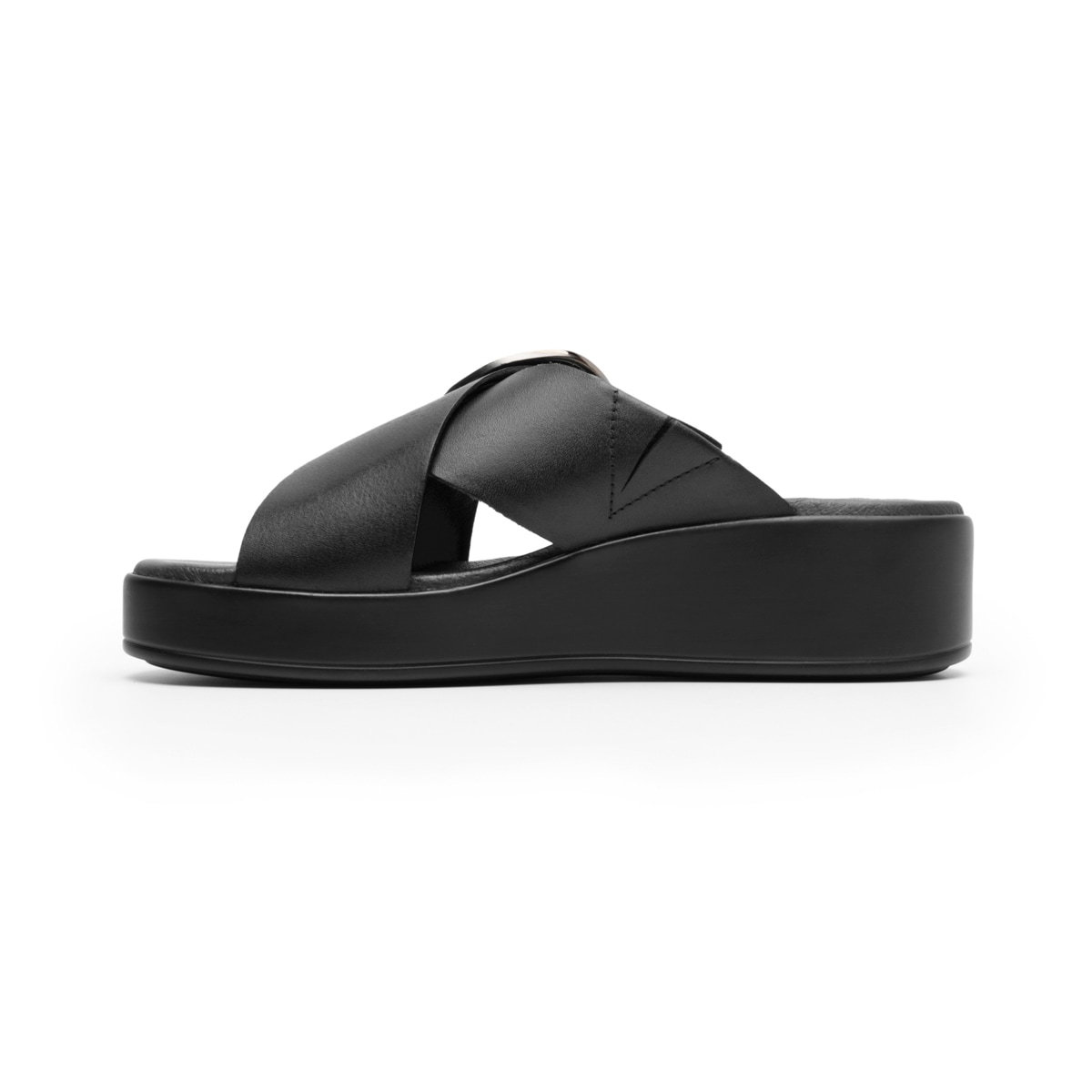 Sandalia Plataforma Flexi para Mujer con Suela Flexible Estilo 127901 Negro