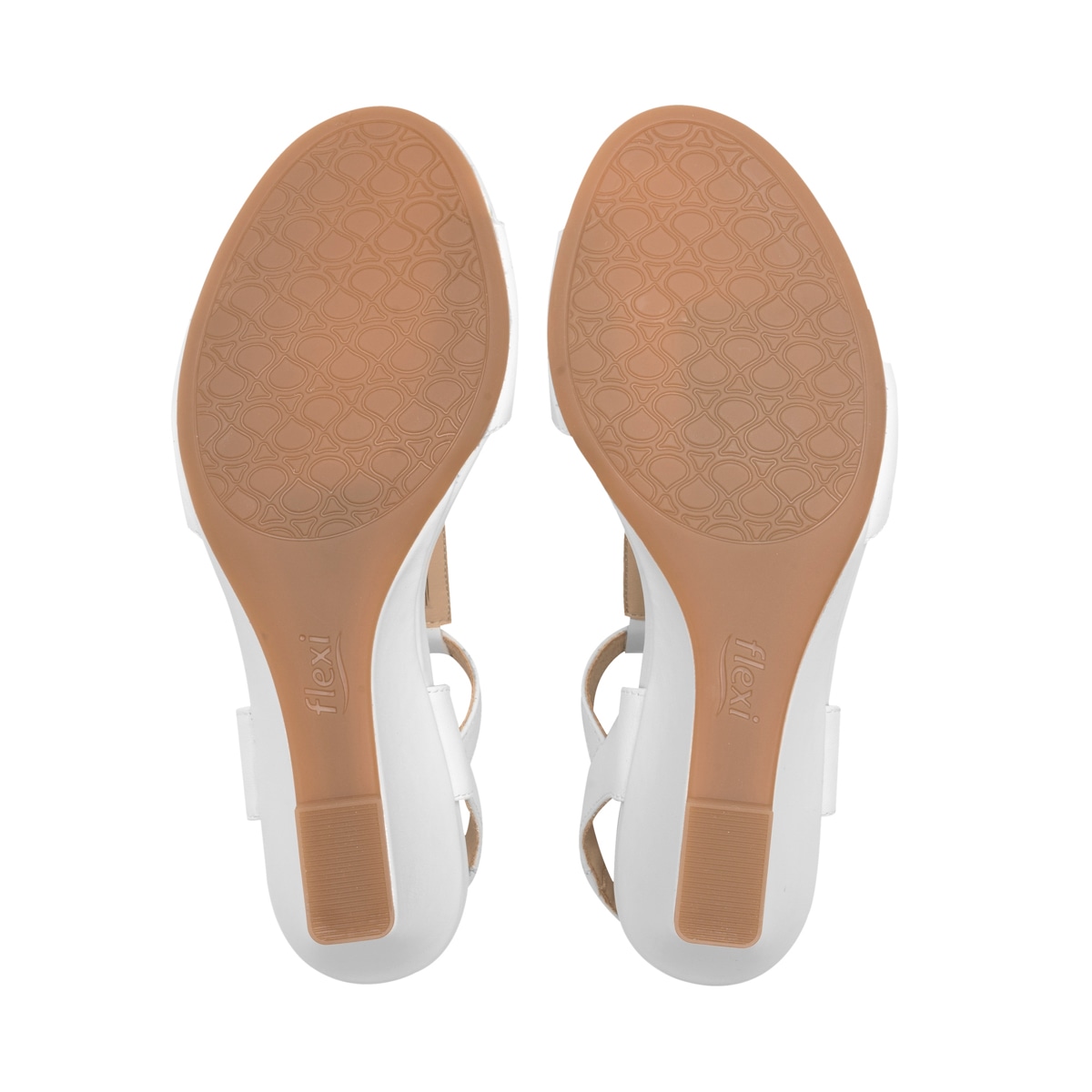 Sandalia Cuña Flexi para Mujer con Comfort Walk Estilo 128304 Blanco