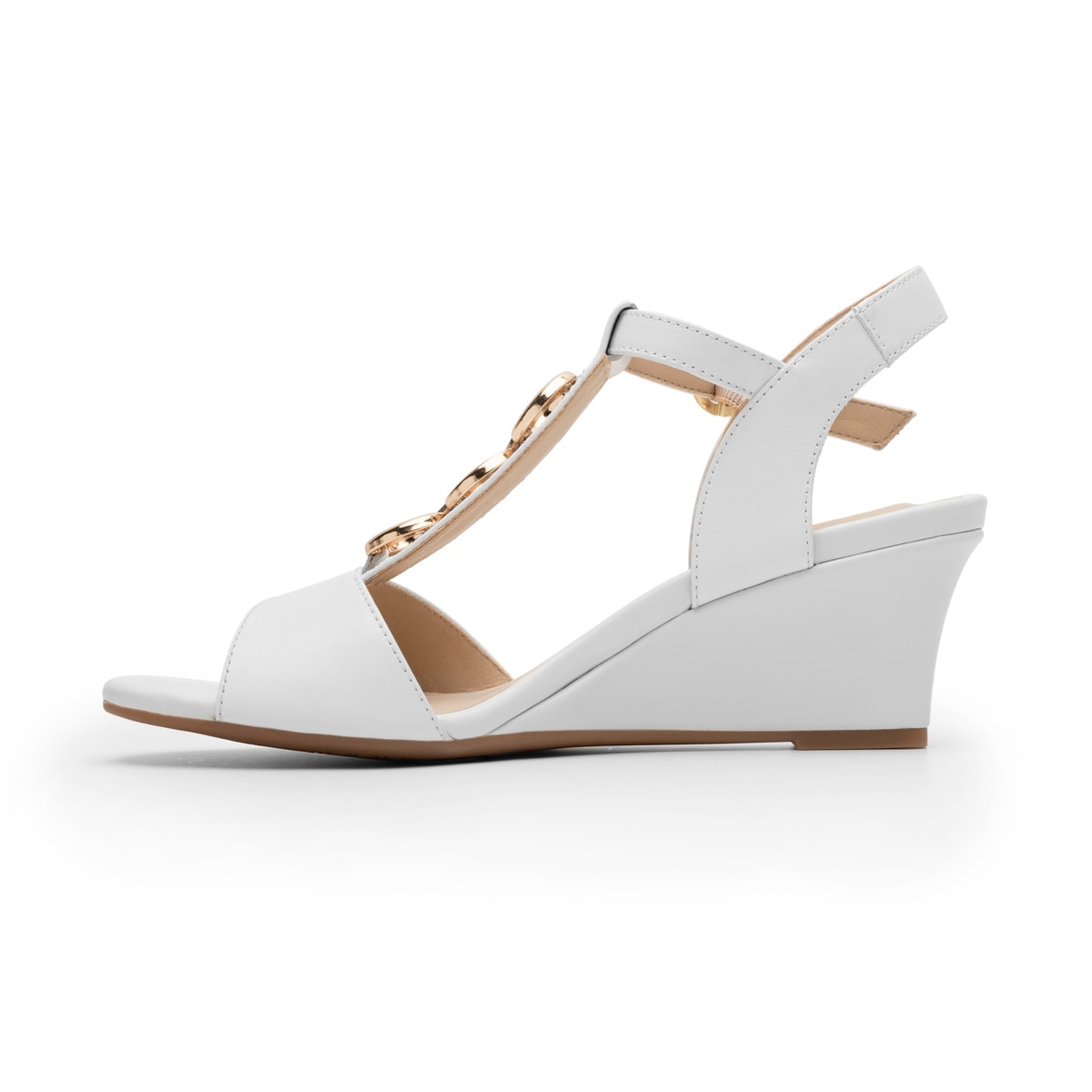 Sandalia Cuña Flexi para Mujer con Comfort Walk Estilo 128304 Blanco