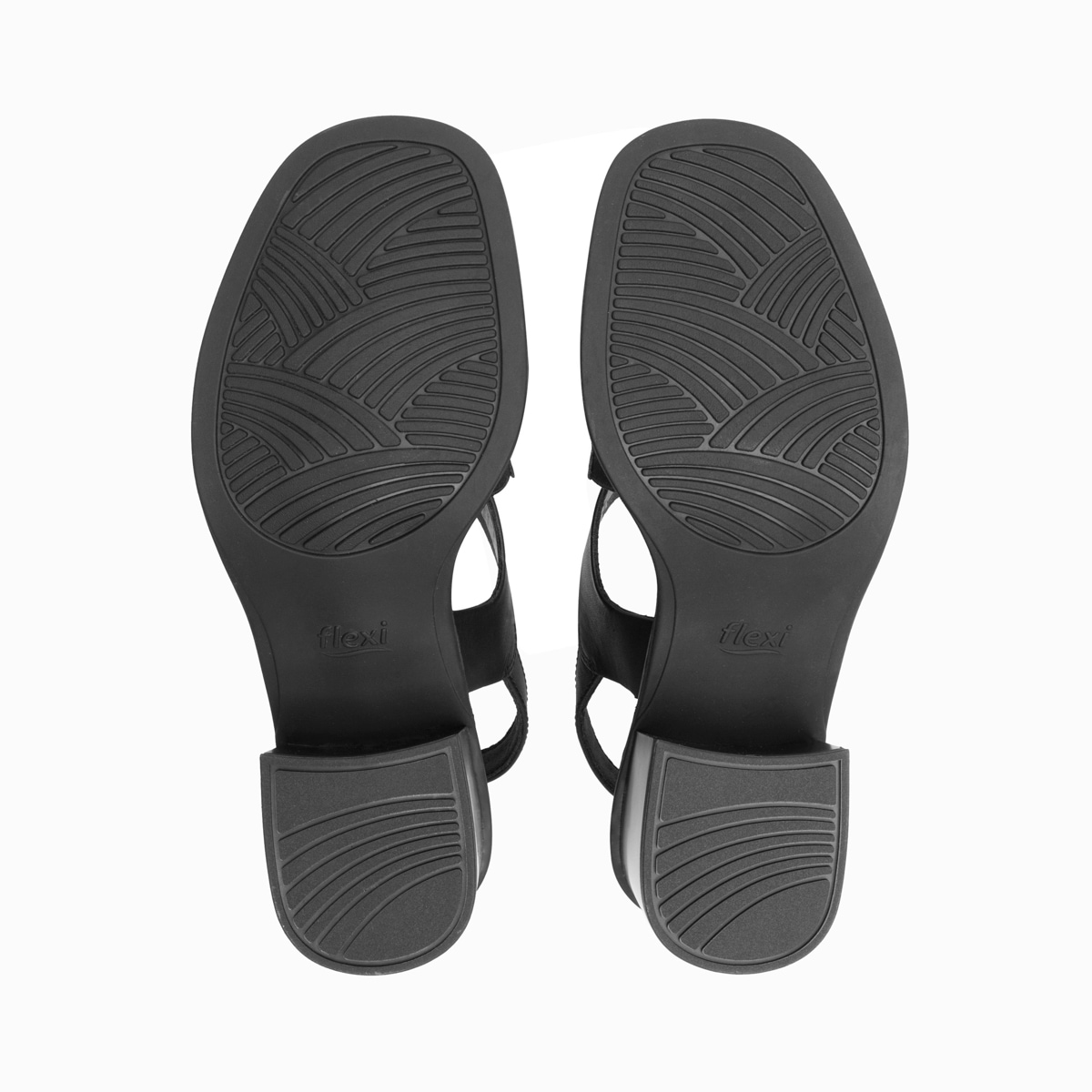 Sandalia De Tacón Flexi para Mujer con Suela Flexible Estilo 128404 Negro