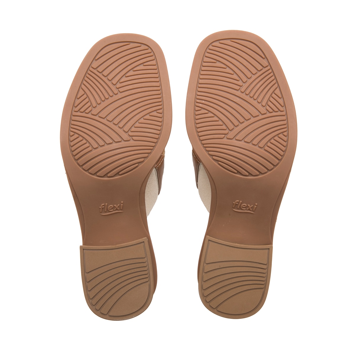 Sandalia Tacón Medio Flexi para Mujer Estilo 128406 Camel