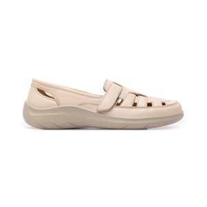 Mocasín Casual Flexi para Mujer con Suela Flexible Estilo 128702 Avena