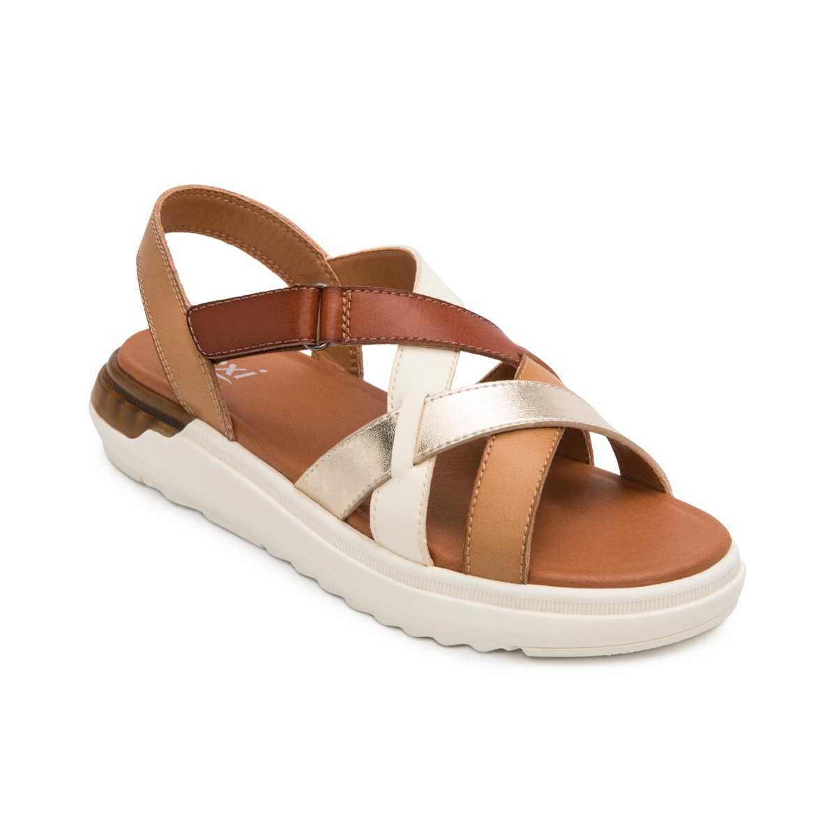 Sandalia De Confort Flexi para Mujer Estilo 129403 Multicolor