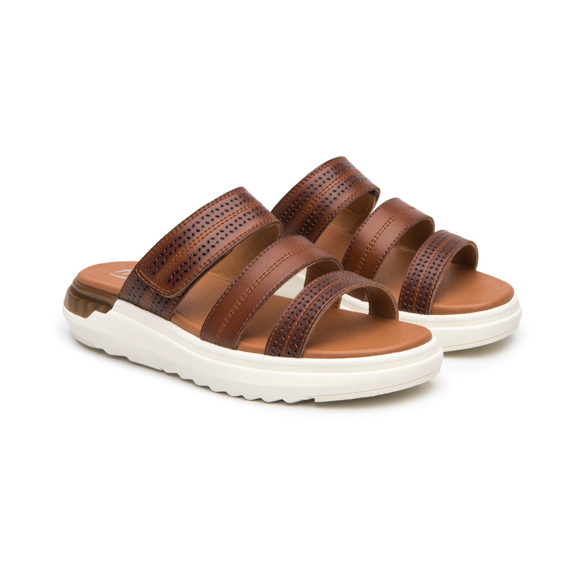 Sandalia De Confort Flexi para Mujer Estilo 129404 Tan