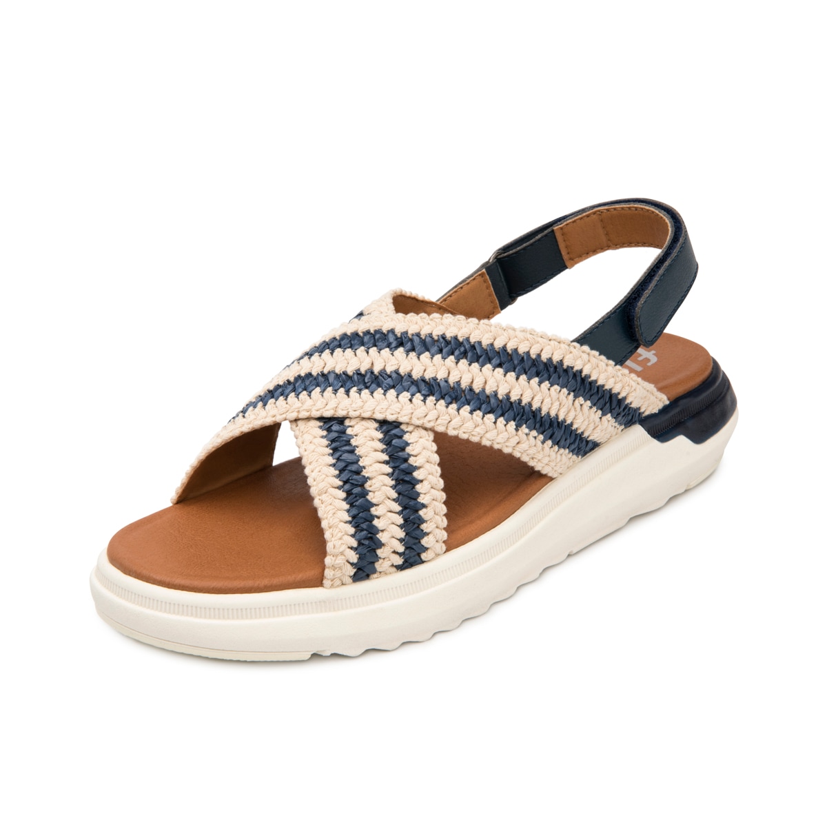 Sandalia De Confort Flexi para Mujer Estilo 129405 Marino