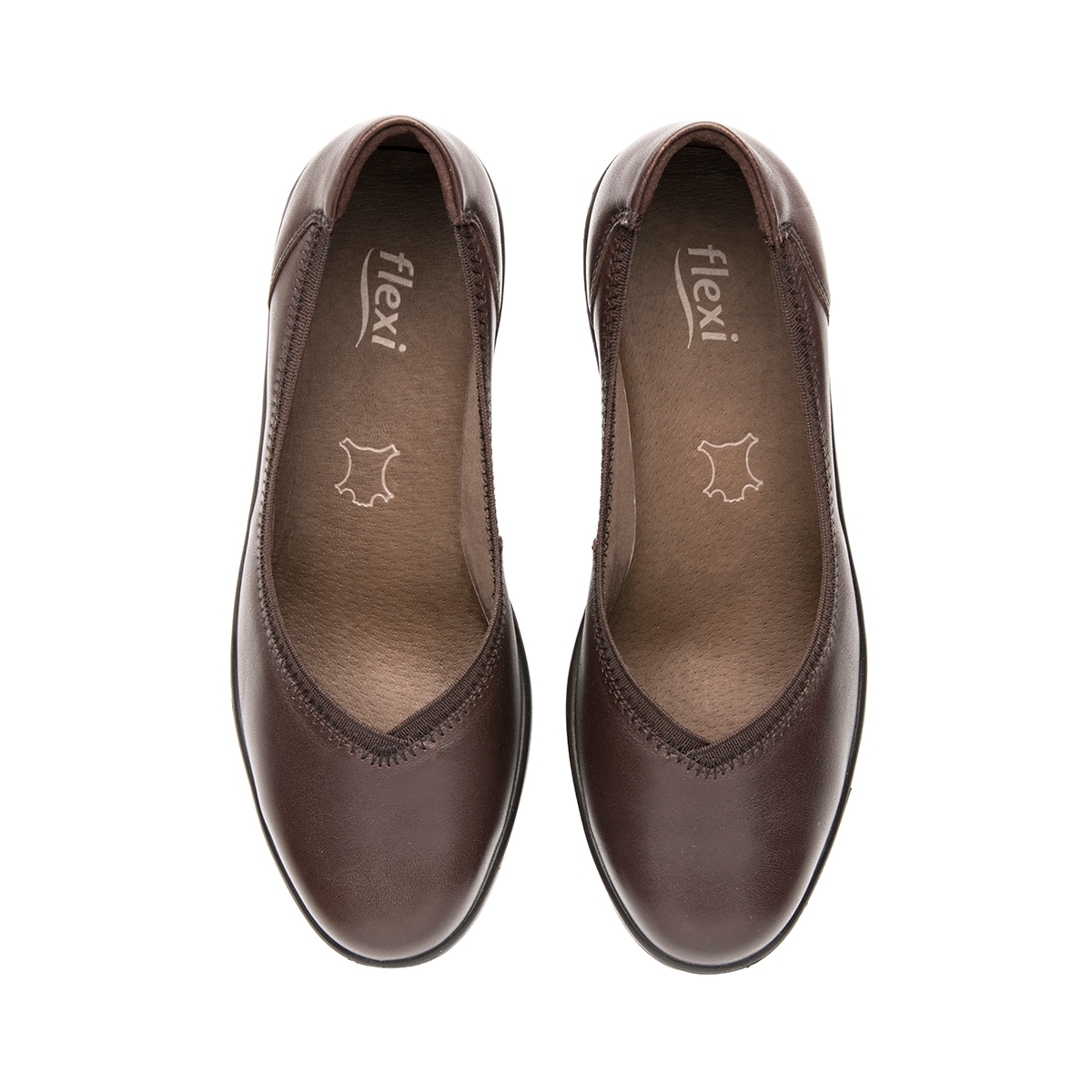Balerina Confort Flexi para Mujer Estilo 130005 Chocolate