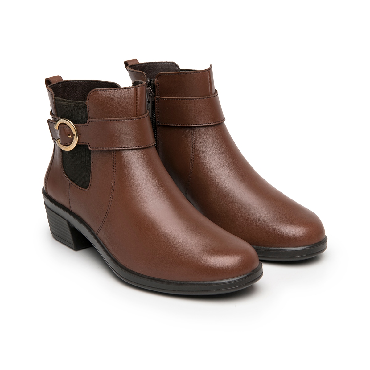 Botín Casual Flexi para Mujer Estilo 130008 Dark Tan
