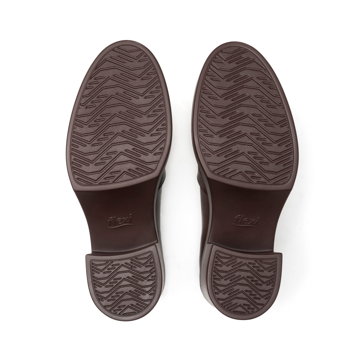 Mocasín Tacón Alto Flexi para Mujer Estilo 130301 Café