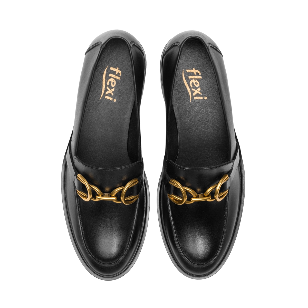 Mocasín Tacón Alto Flexi para Mujer Estilo 130301 Negro